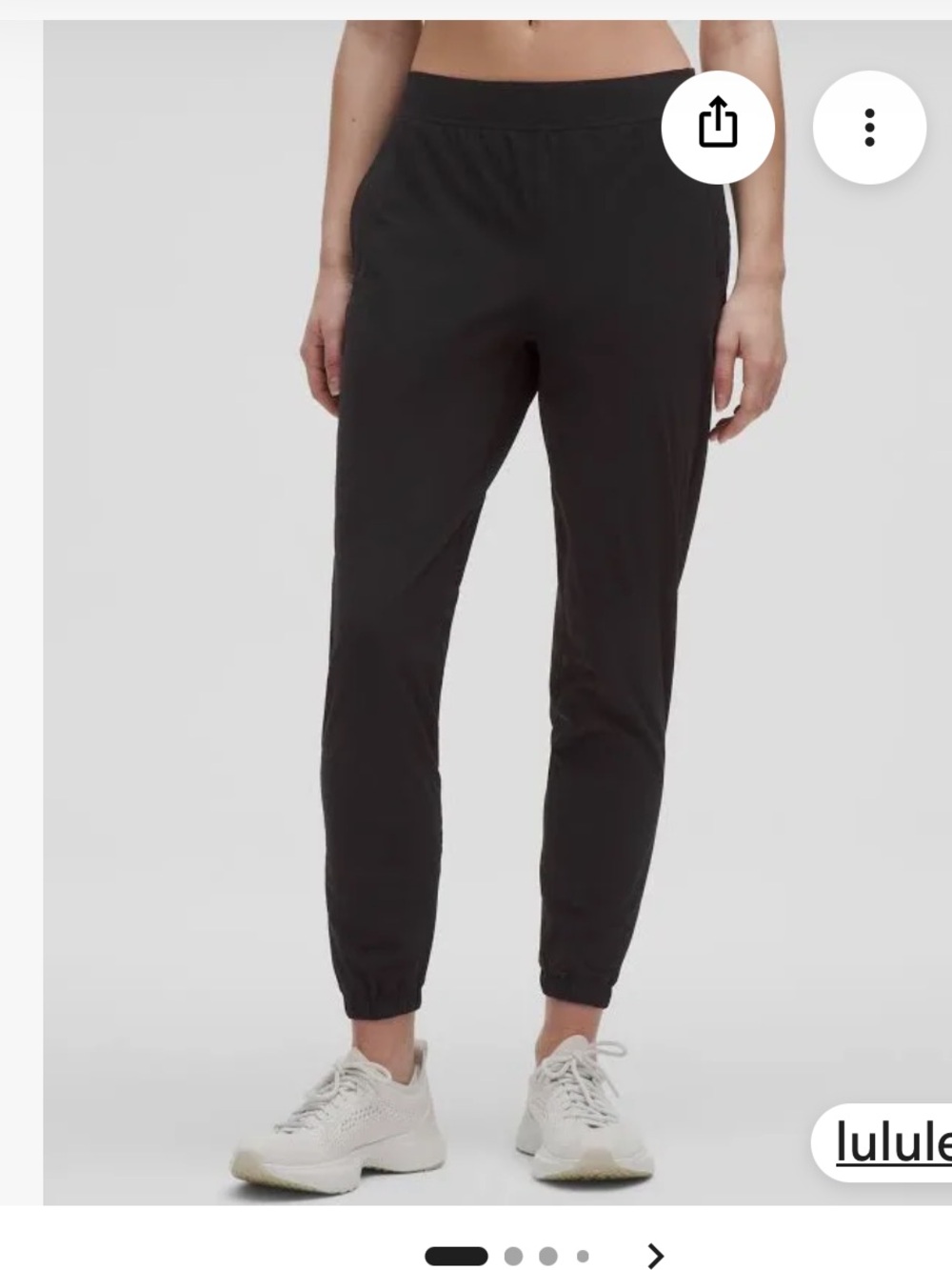 lululemon sz 6 Adapted State Black Joggers athleisure loungewear gym fitness run